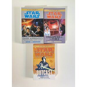 Star Wars Paperbacks~ Dark Apprentice/Champions of the Force/Fate of the Jedi